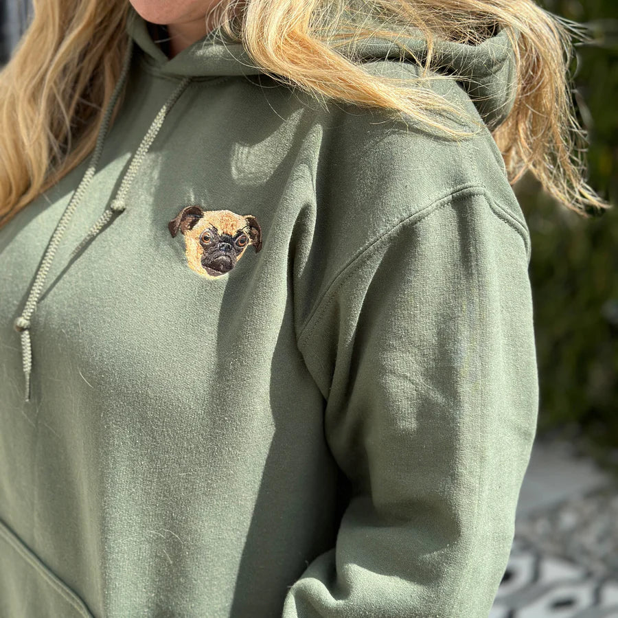 Custom Embroidered Pet Hoodie